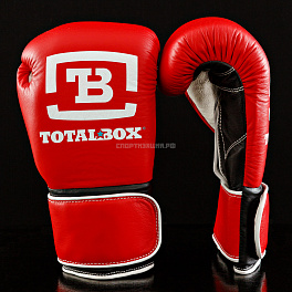 Боксерские перчатки для спарринга TOTALBOX красные 